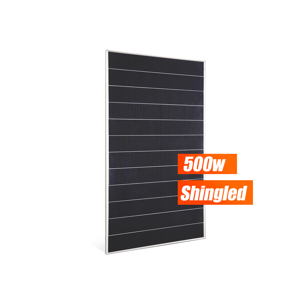 Shingled Solar Power Panel 500Watt 500W Monocrystalline Full Black Overlap (4)